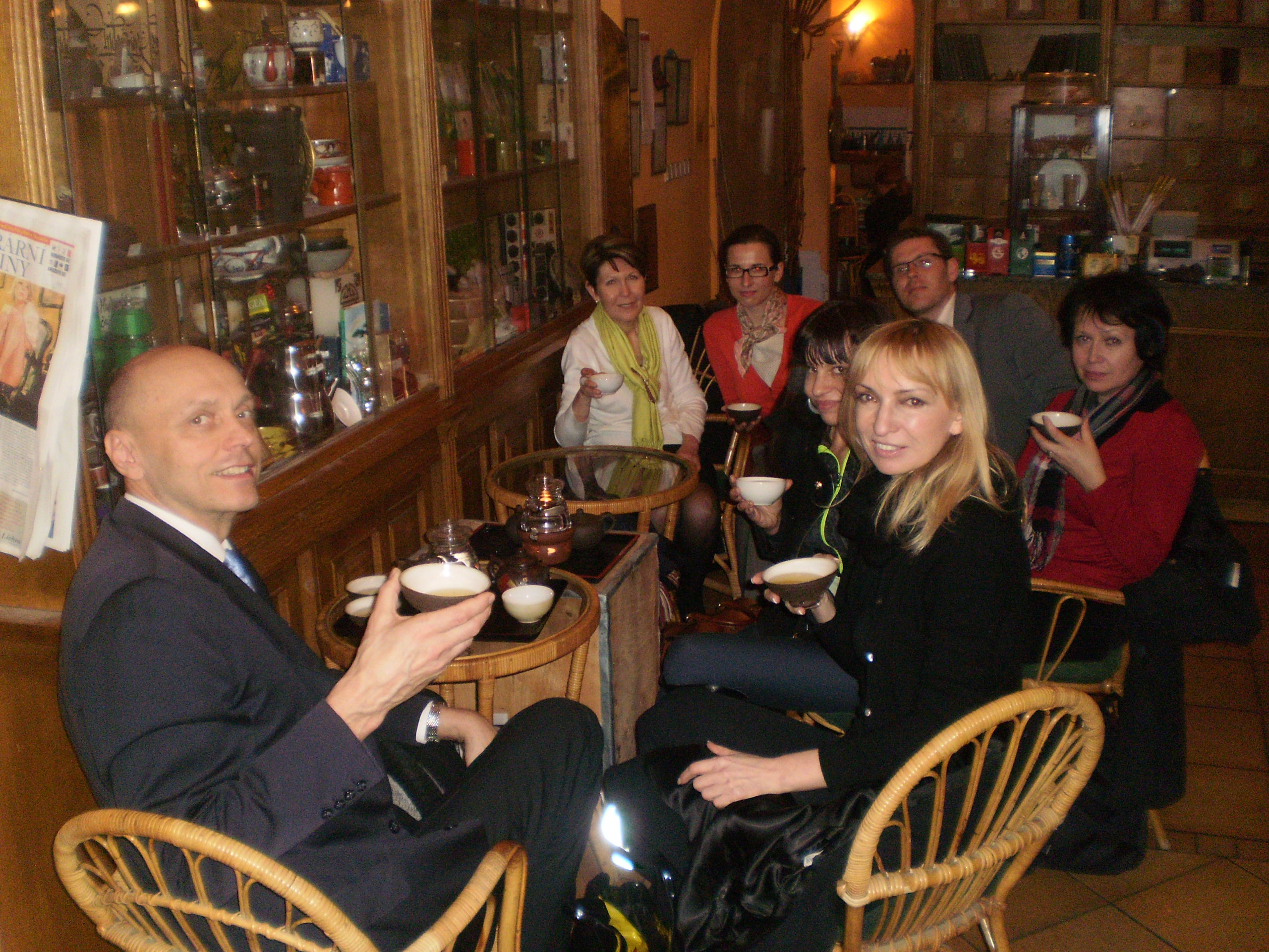 Relaxing with Taiwanese tea